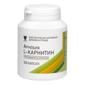 АРНЕБИЯ L-КАРНИТИН, капсулы по 100 штук в пластиковой банке (срок годности – до 28.02.2025)_(уценка)